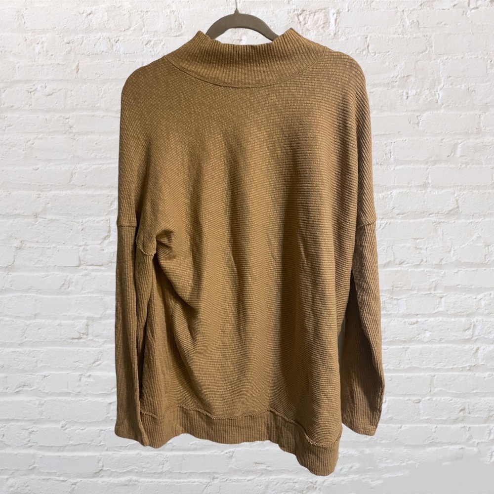 We the Free - Long Casey Tunic Sweater - Large - Tiger Eye (Tan/Camel)